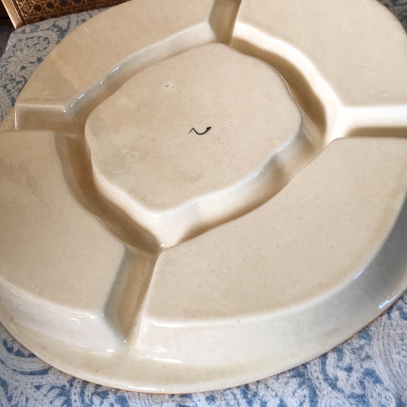 Super cute vintage party tray ceramic condition - Picture 6 of 7